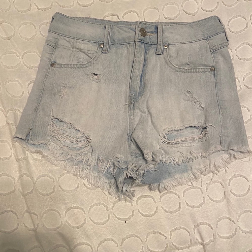High Rise Jean Shorts